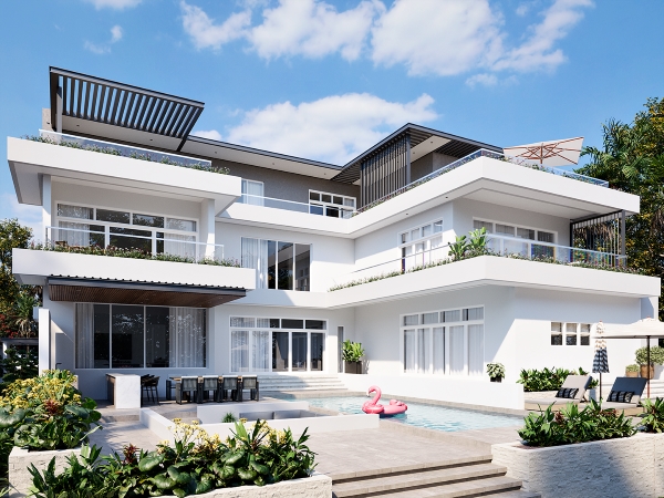 Villa QAG residential complex architectural design, Jabi Lake, Abuja